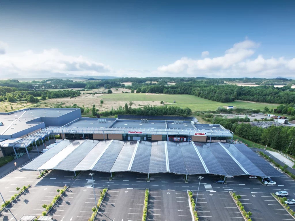 Ombrières solaires Developp'Sun Leclerc Romorantin-Lanthenay