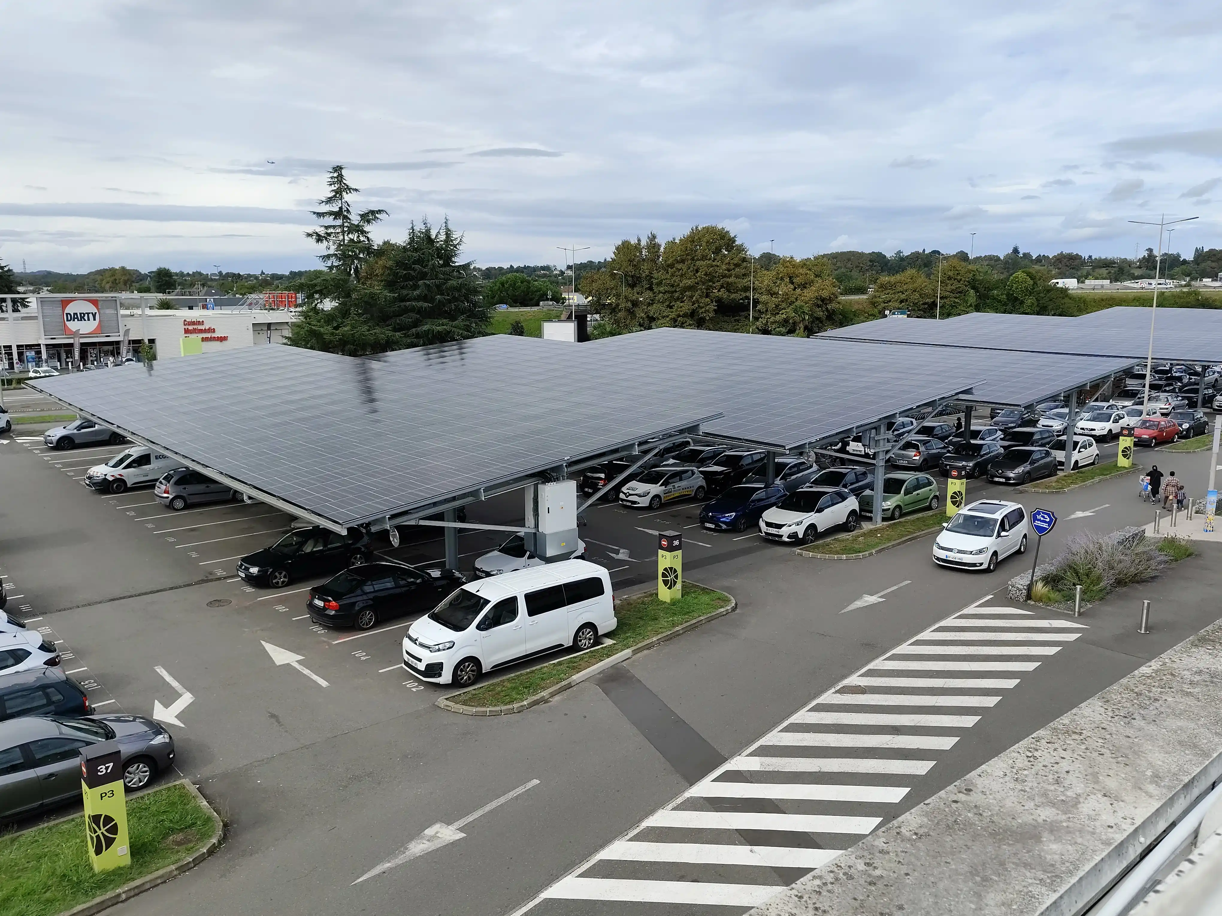 ombriere monopente à Pau Developp'sun