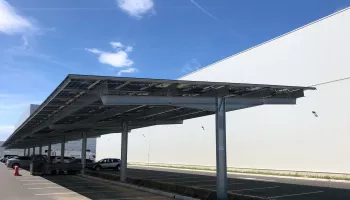 Ombrières solaires Developp'Sun pour Claris-Scadif